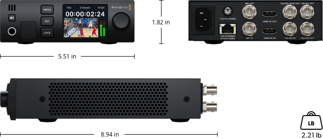 Blackmagic 2110 IP UpDownCross 12G