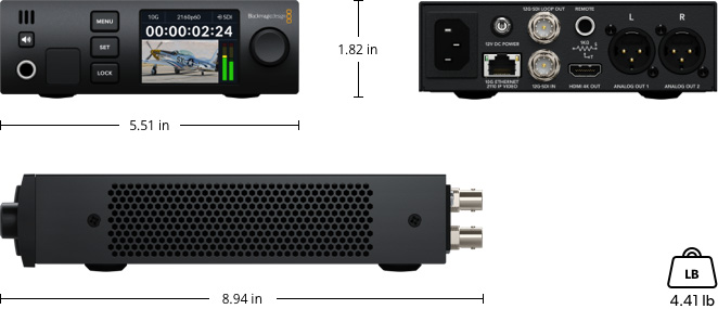 Blackmagic 2110 IP SDI to HDMI 12G