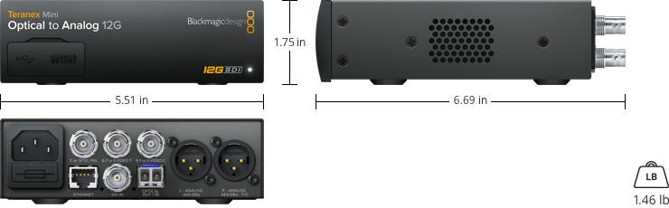 Teranex Mini - Optical to Analog 12G