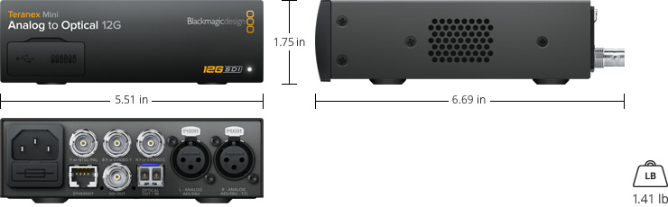 Teranex Mini - Analog to Optical 12G