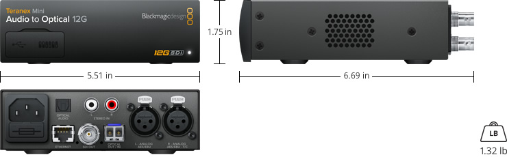 Teranex Mini - Audio to Optical 12G